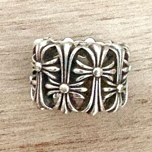 Goth Graveyard Cross Ring Size 7